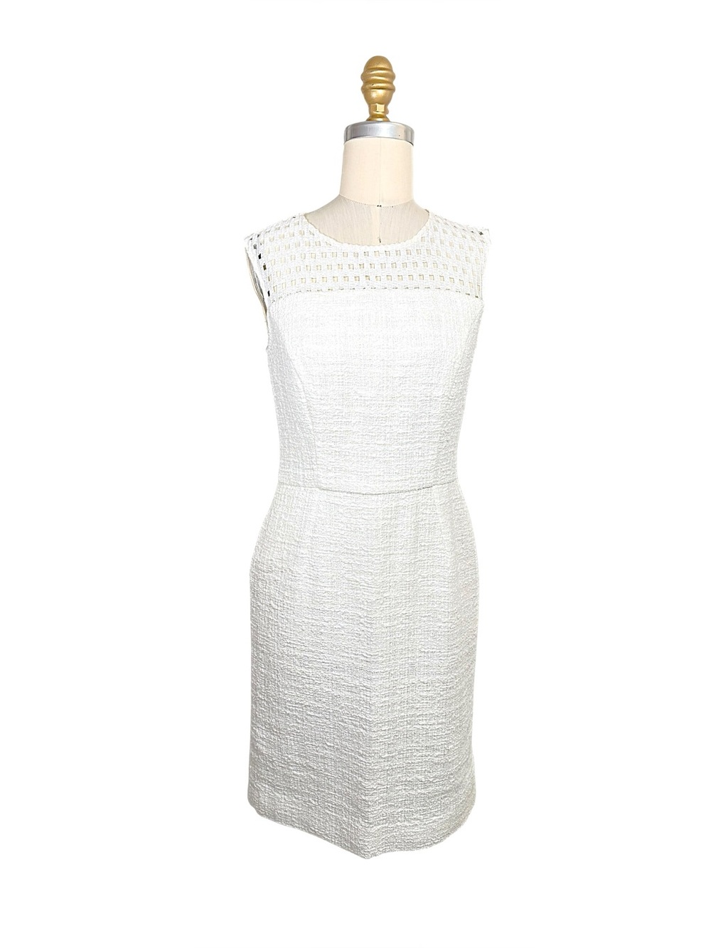 Oscar de la Renta Resort 2018 Ivory Sheath Dress 2